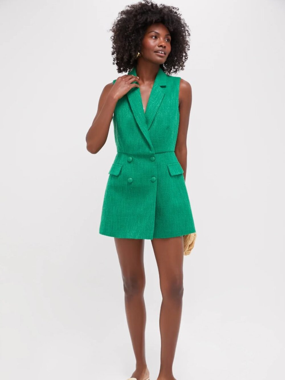 Tuckernuck Pomander Place Tweed Campbell Green Skort Romper